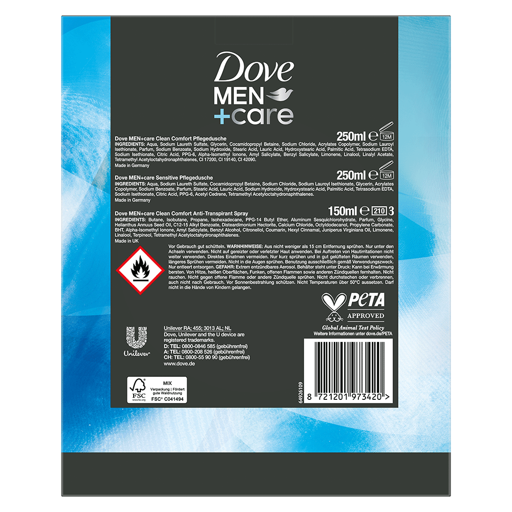 Bild: Dove MEN+CARE Geschenkset Refresh and Care 
