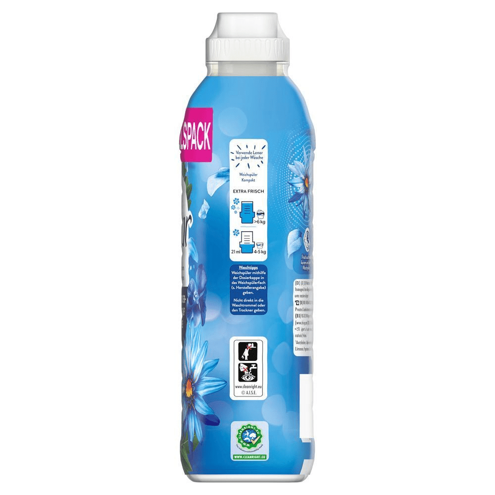 Lenor Weichspüler Flasche Seitenansicht
