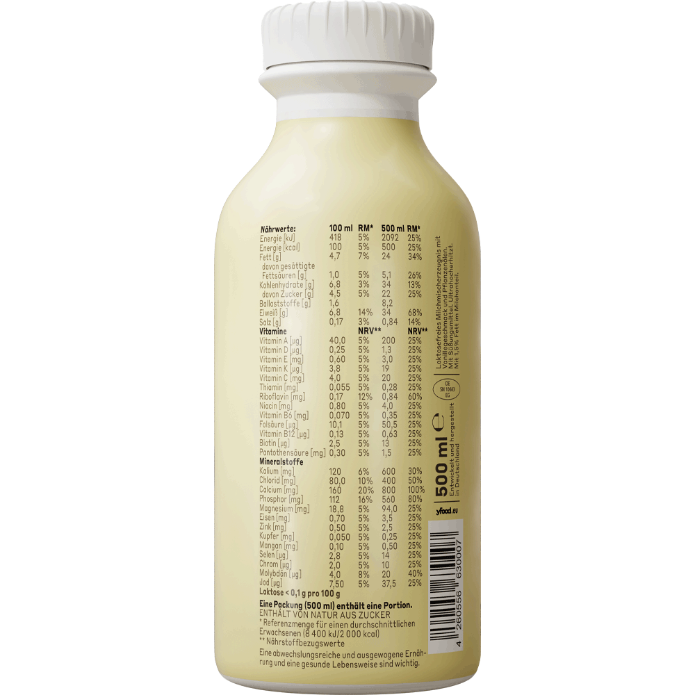 Bild: YFOOD Smooth Vanilla 500 ml 