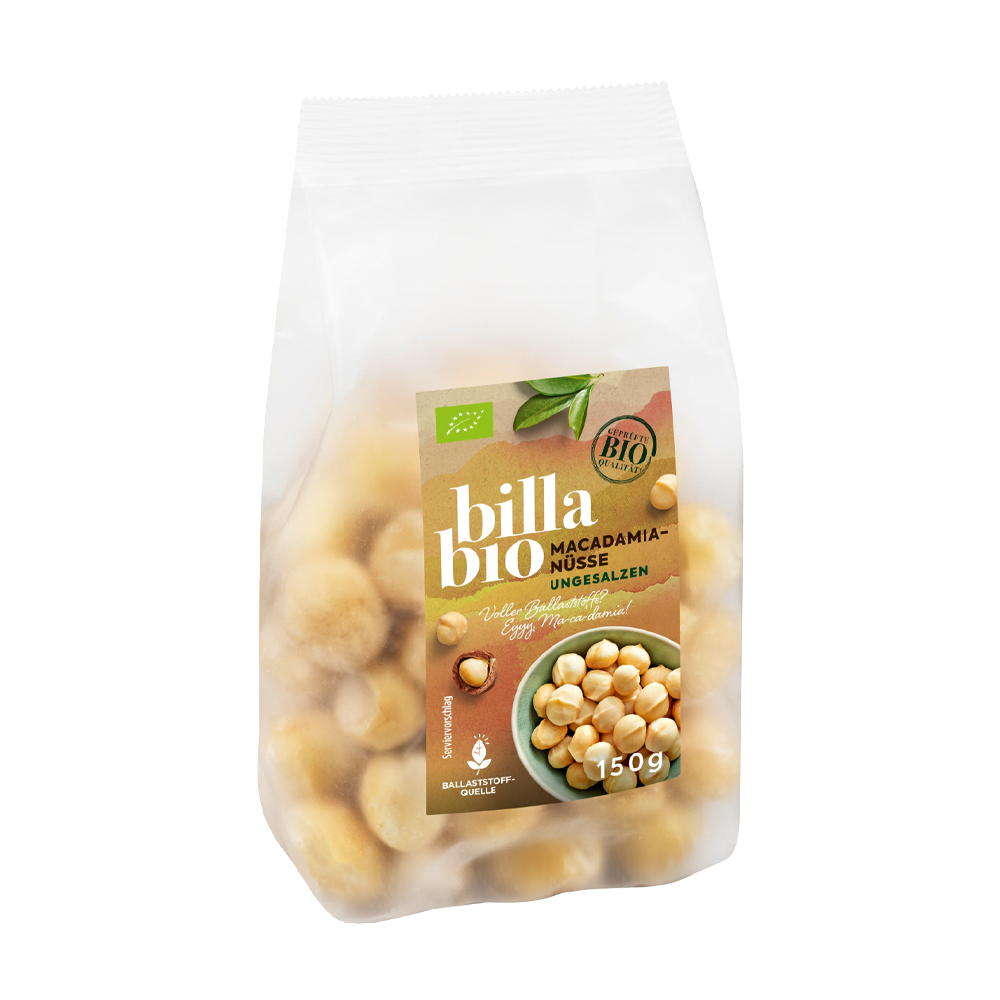 Bild: Billa Bio Macadamia Nüsse Ungesalzen 