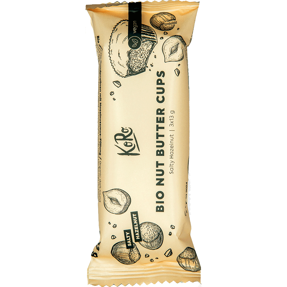 Bild: KoRo Bio Nut Butter Cups Salty Hazelnut