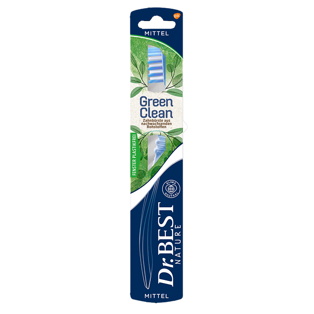 Bild: Dr. BEST Green Clean Zahnbürste Mittel 