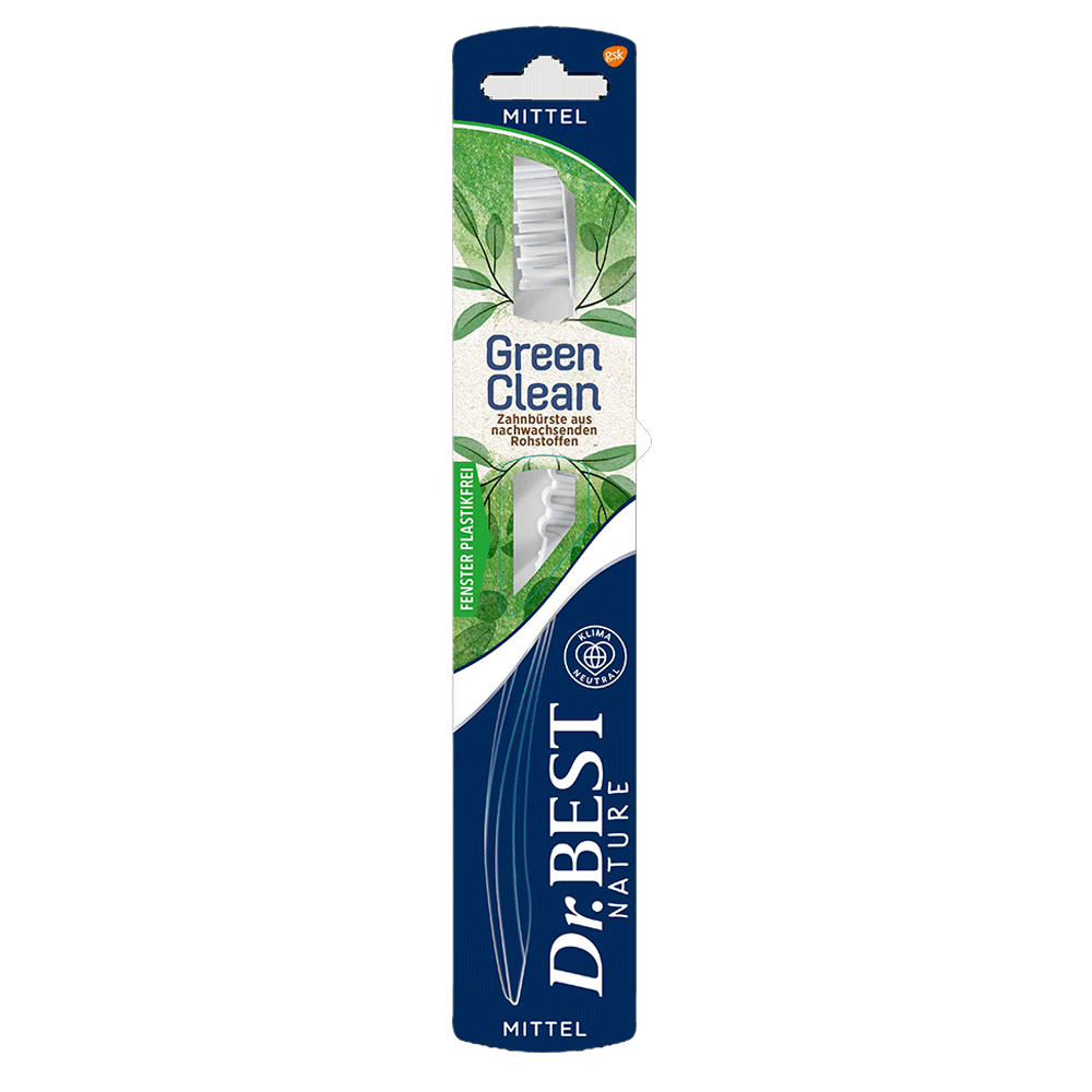 Bild: Dr. BEST Green Clean Zahnbürste Mittel 