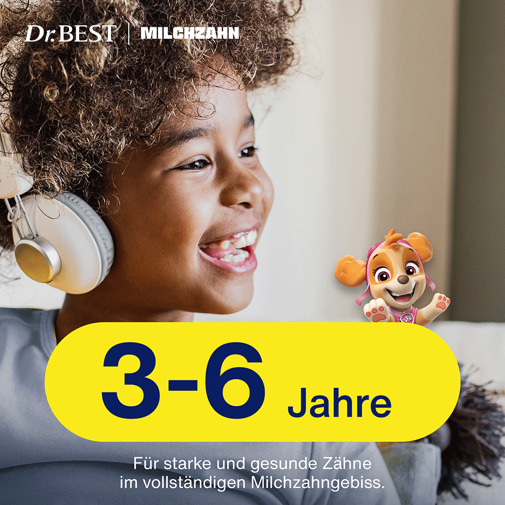 Bild: Dr. BEST Paw Patrol Zahnbürste mit Reisekappe 