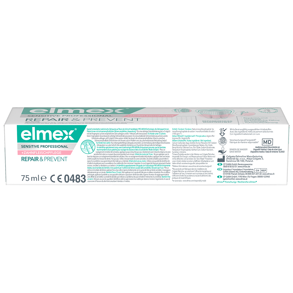 Bild: elmex Sensitive Professional Repair and Prevent Zahnpasta 