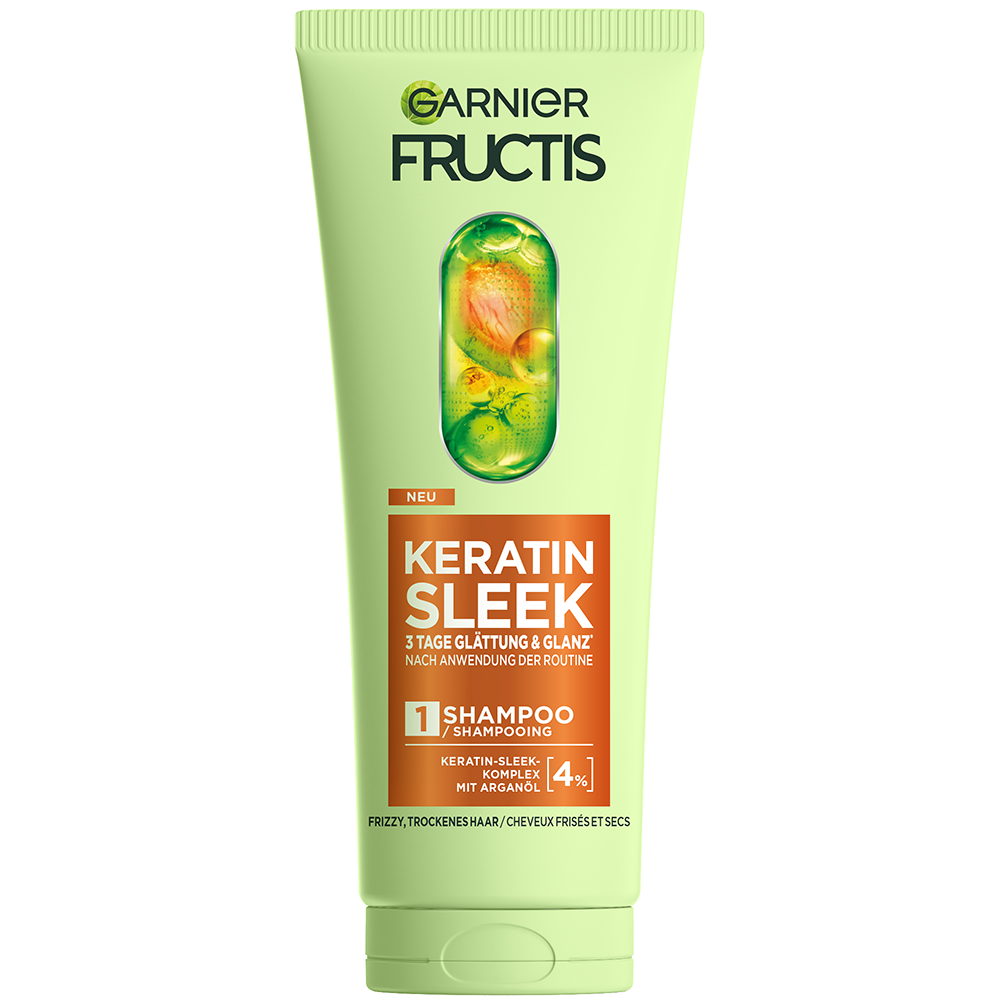 Bild: GARNIER FRUCTIS Keratin Sleek Shampoo 