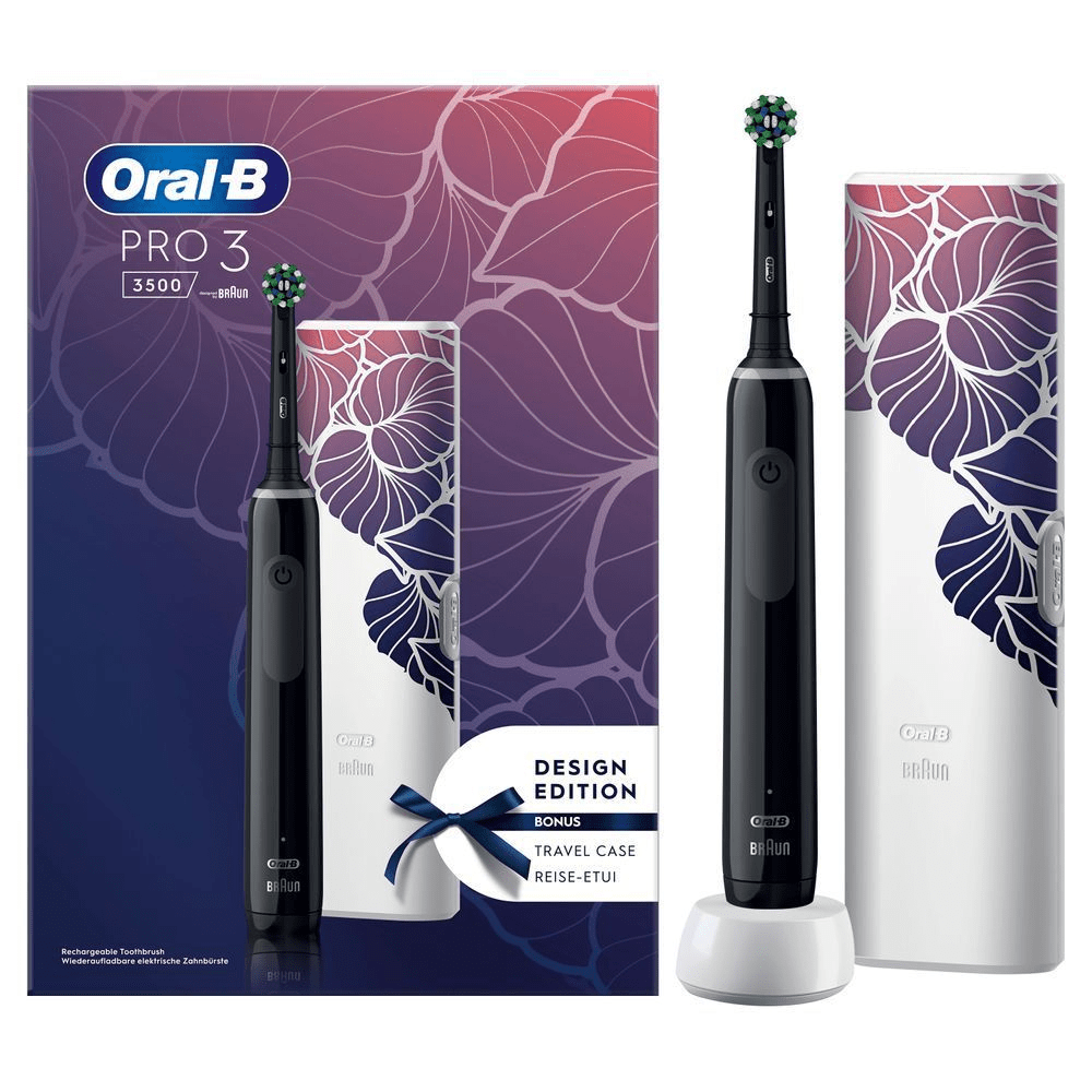 Bild: Oral-B PRO 3 3500 Elektrische Zahnbürste, Schwarz 
