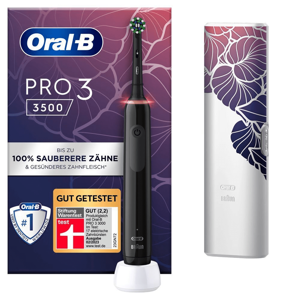 Bild: Oral-B PRO 3 3500 Elektrische Zahnbürste, Schwarz 