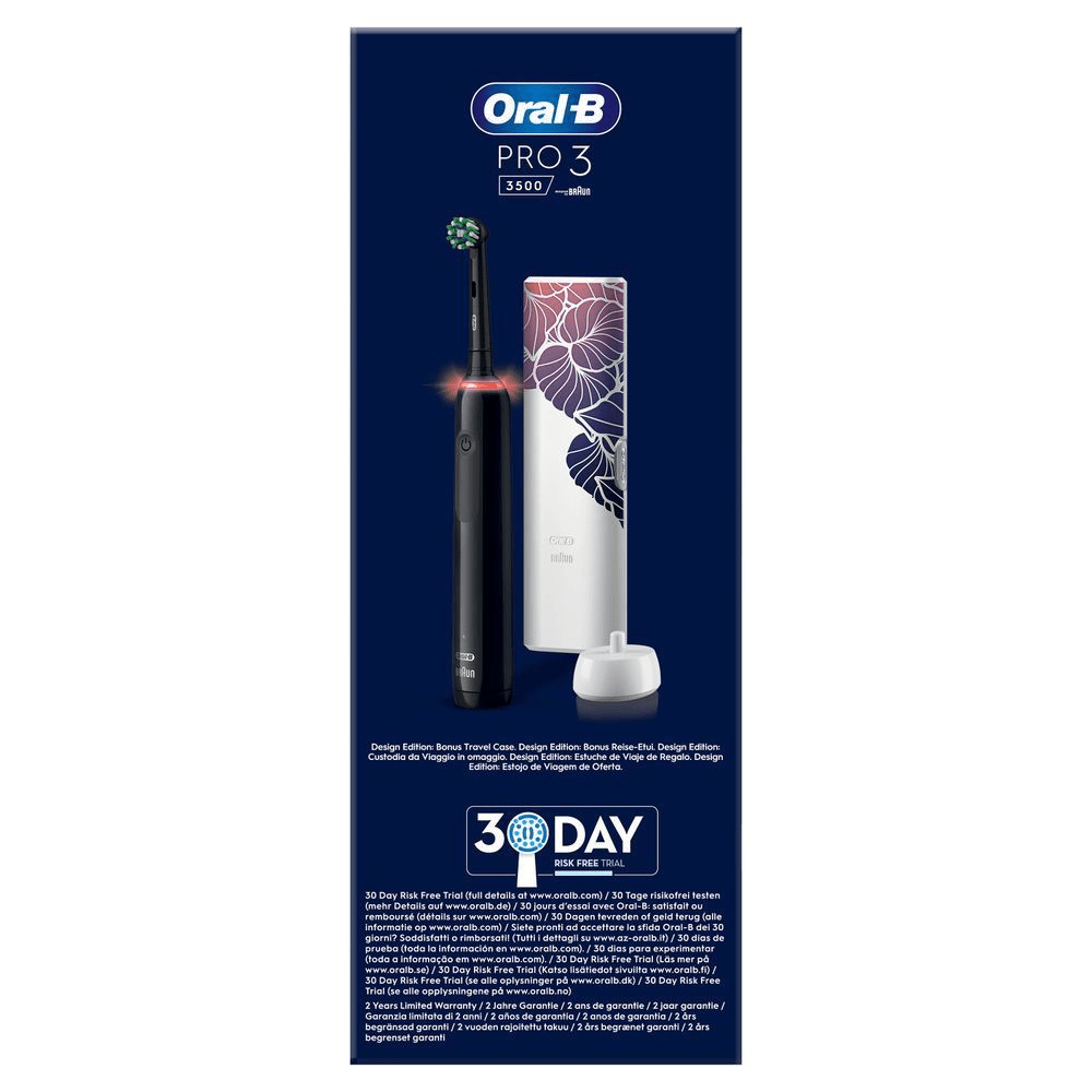 Bild: Oral-B PRO 3 3500 Elektrische Zahnbürste, Schwarz 