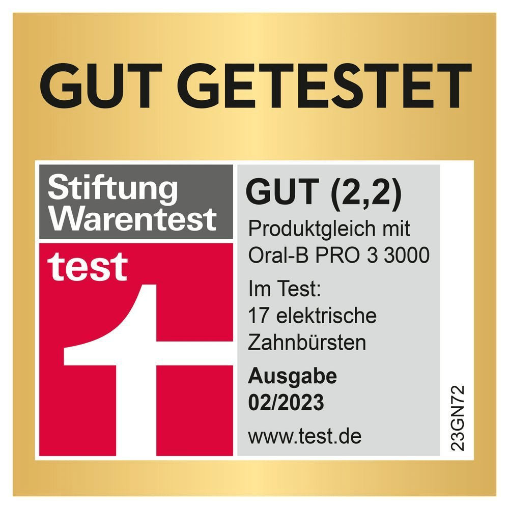 Bild: Oral-B PRO 3 3500 Elektrische Zahnbürste, Schwarz 