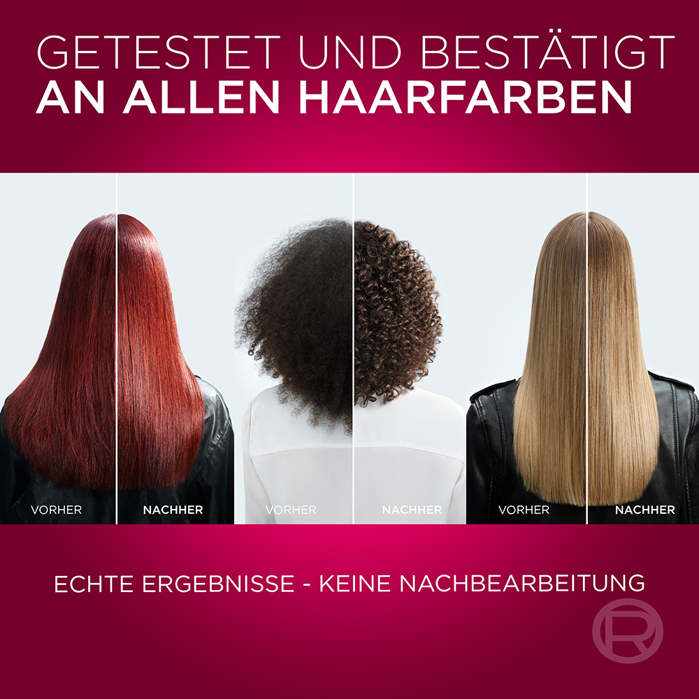 Bild: L'ORÉAL PARIS ELVITAL Color Glanz Pflege Farbschutz Shampoo & Spülung