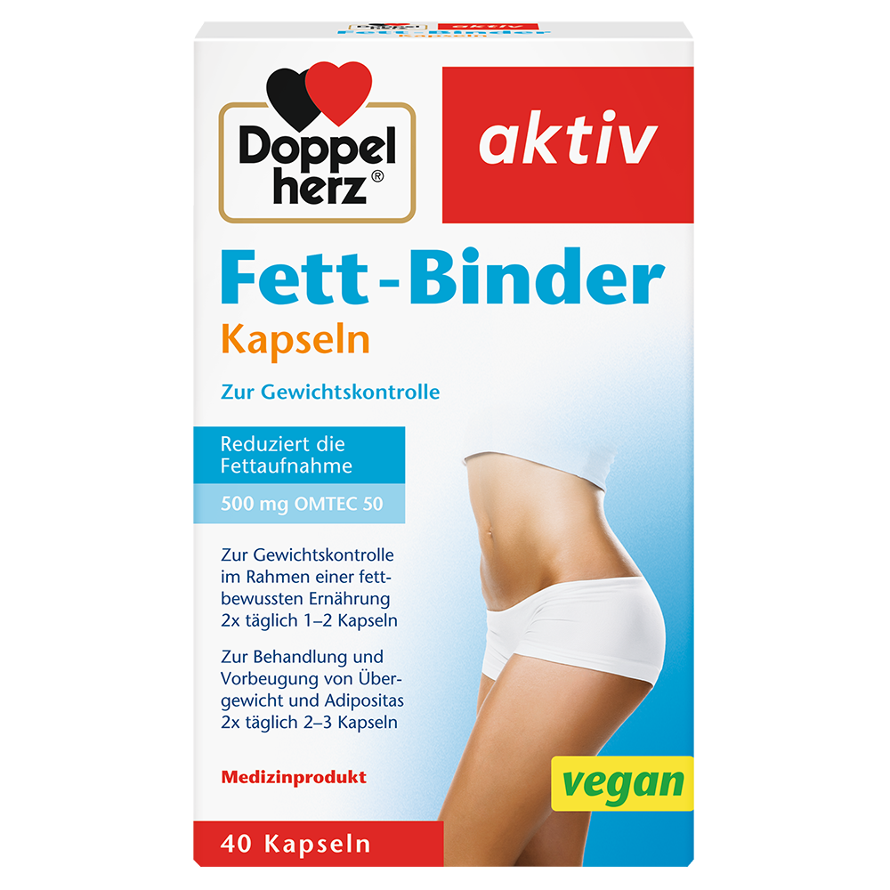 Bild: DOPPELHERZ Fett-Binder Kapseln 