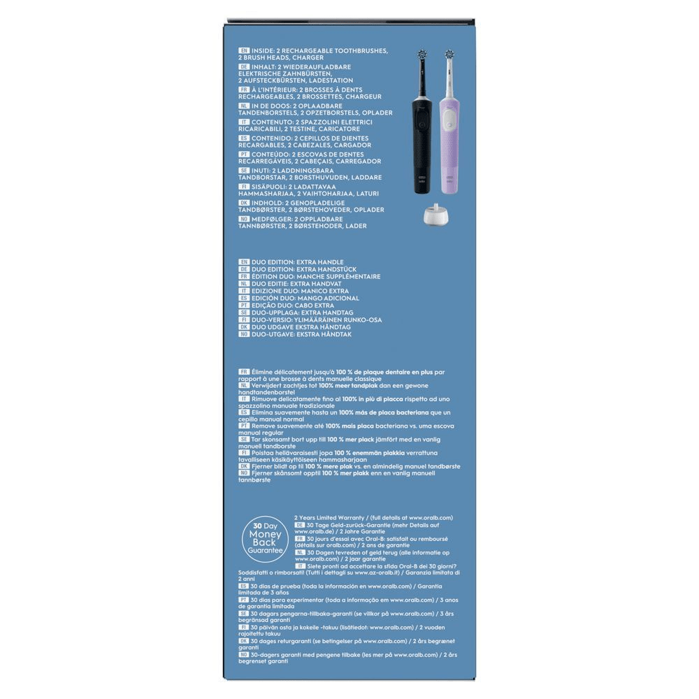 Bild: Oral-B Vitality Pro Elektrische Zahnbürste, Schwarz/Lila 