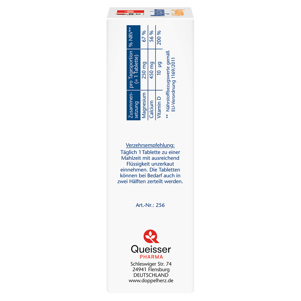 Bild: DOPPELHERZ Magnesium + Calcium + D3 