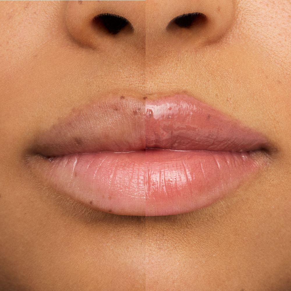 Bild: essence GLOSSY GLAZE high shine lipstick 01