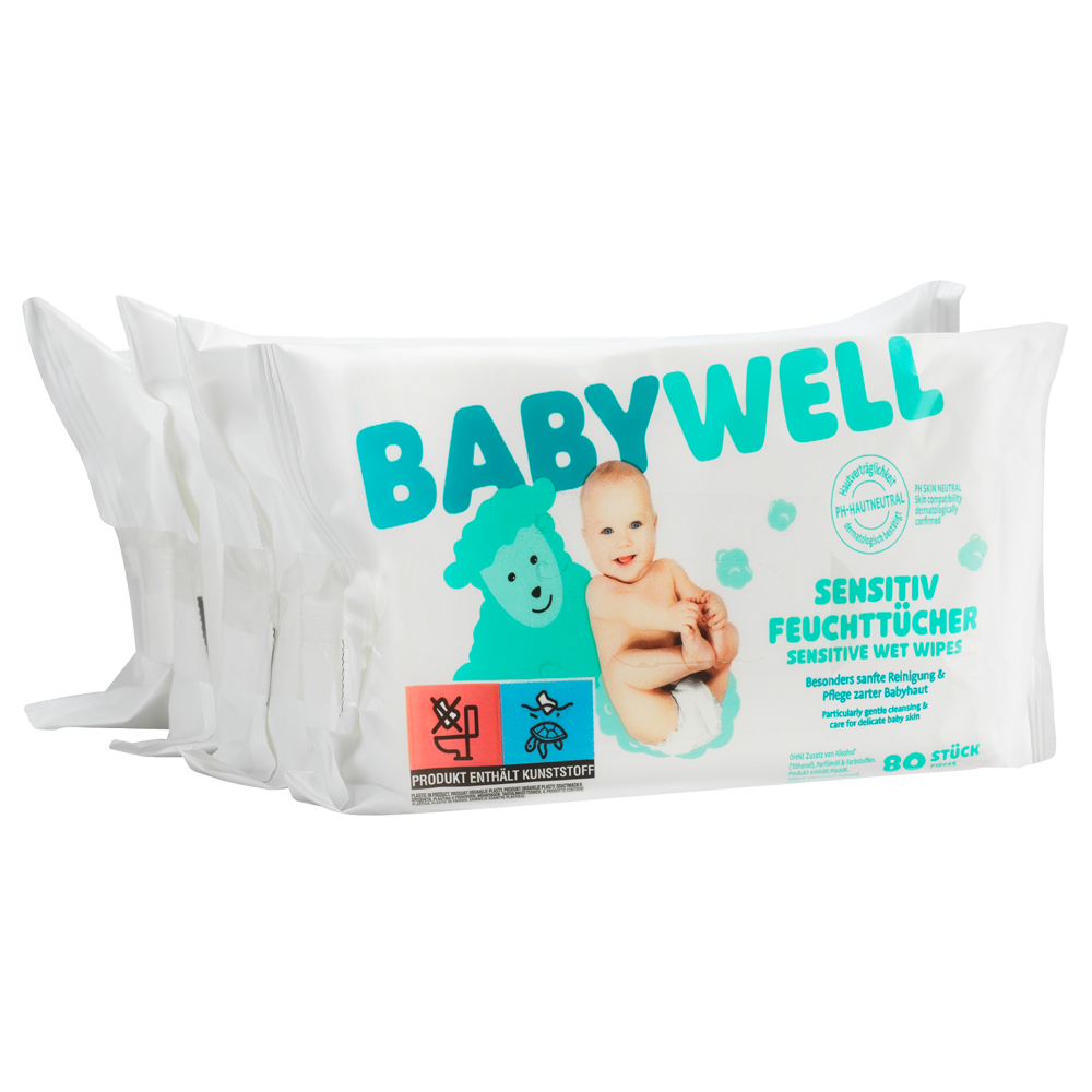 Bild: BABYWELL Feuchttücher Sensitiv