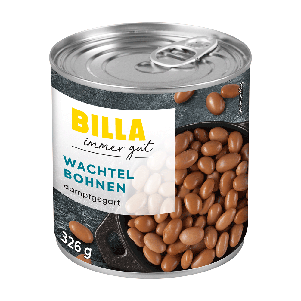 Bild: Billa immer gut Wachtelbohnen