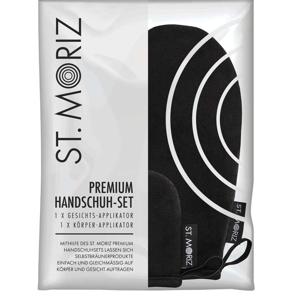 Bild: St. Moriz Premium Handschuh-Set für Gesicht und Körper