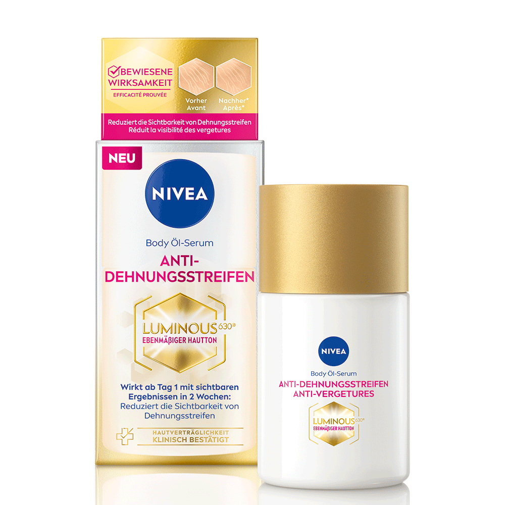 Bild: NIVEA Luminous 630° Body Öl Serum Anti Dehnungsstreifen