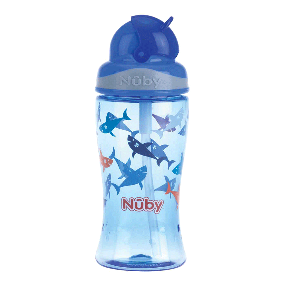 Bild: Nuby Flip it Trinkhalmbecher aus Tritan 360ml ab 3 Jahre