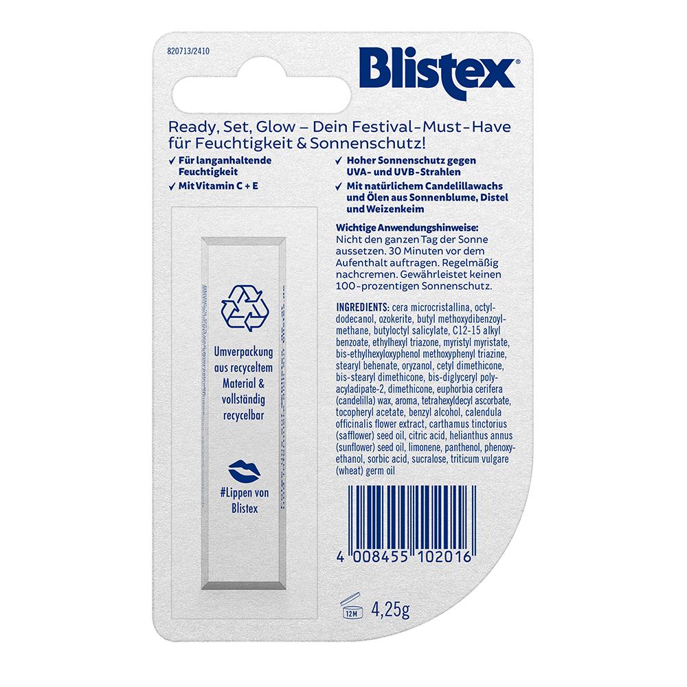 Bild: Blistex Lippenpflege Festival Edition Protect Plus 