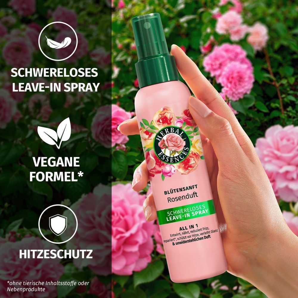 Bild: Herbal essences Blütensaft Schwereloses All In 1 Leave-In Spray mit Rosenduft 