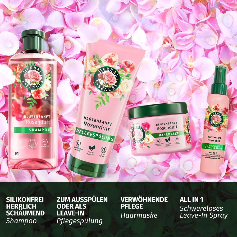 Bild: Herbal essences Blütensaft Schwereloses All In 1 Leave-In Spray mit Rosenduft 