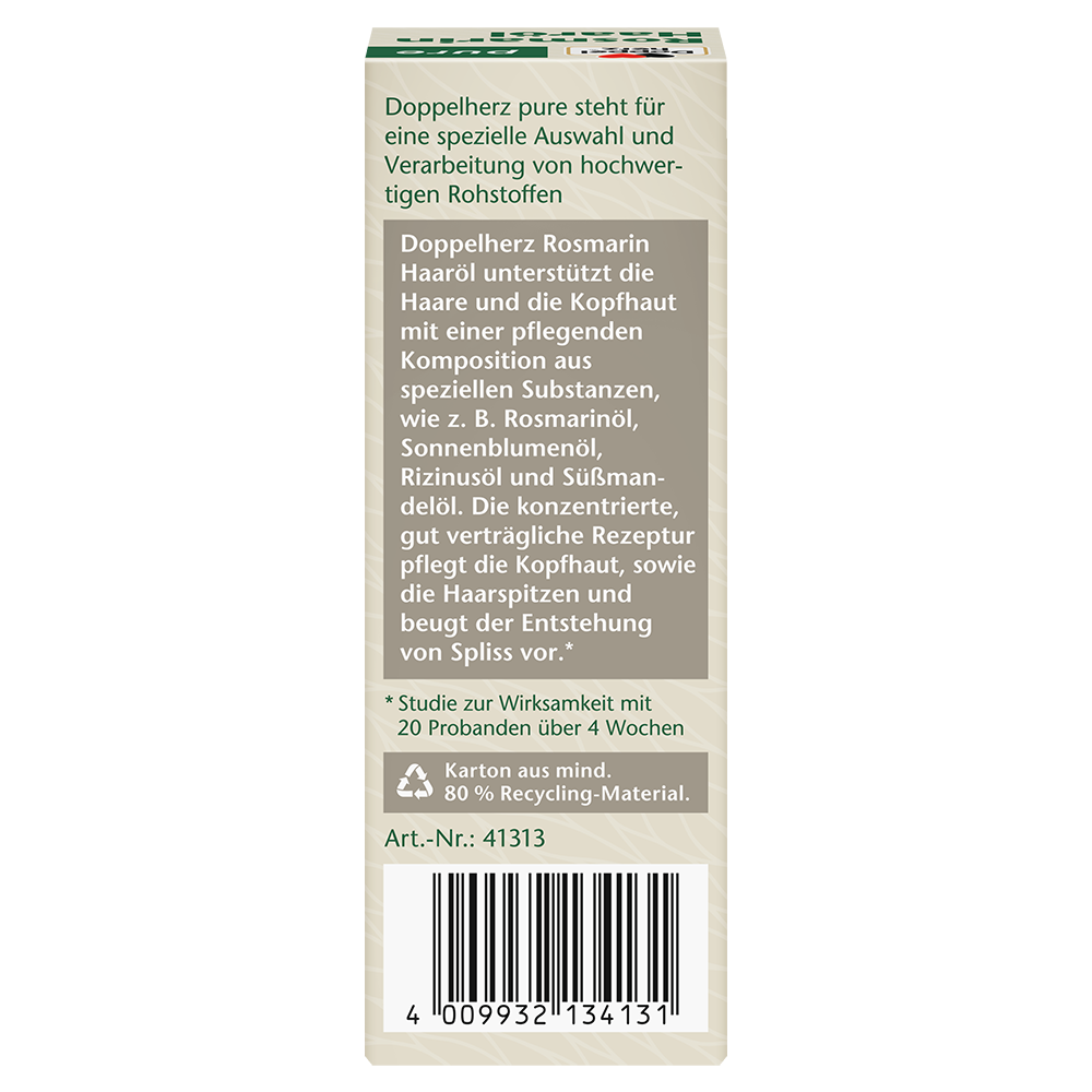 Bild: DOPPELHERZ Rosmarin Haaröl 