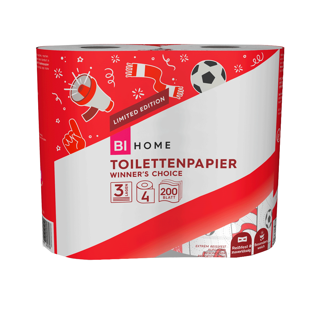 Bild: BI HOME Toilettenpapier WM 2026 Winners Choice