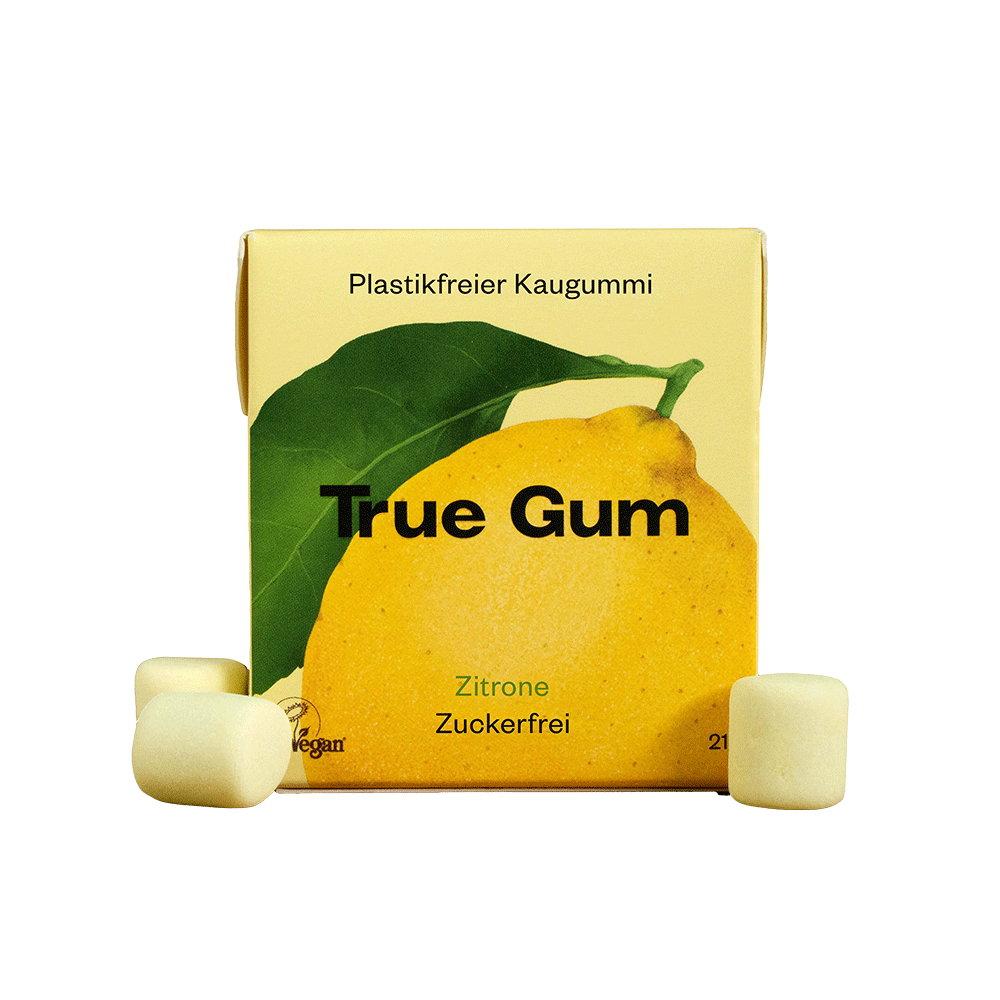 Bild: True Gum Kaugummi Zitrone