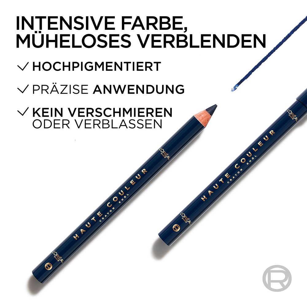 Bild: L'ORÉAL PARIS Haute Couleur Khol Eyeliner Bleu Suede