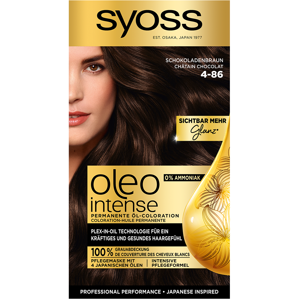 Bild: syoss Oleo Intense Permanente Öl-Coloration Schokoladenbraun