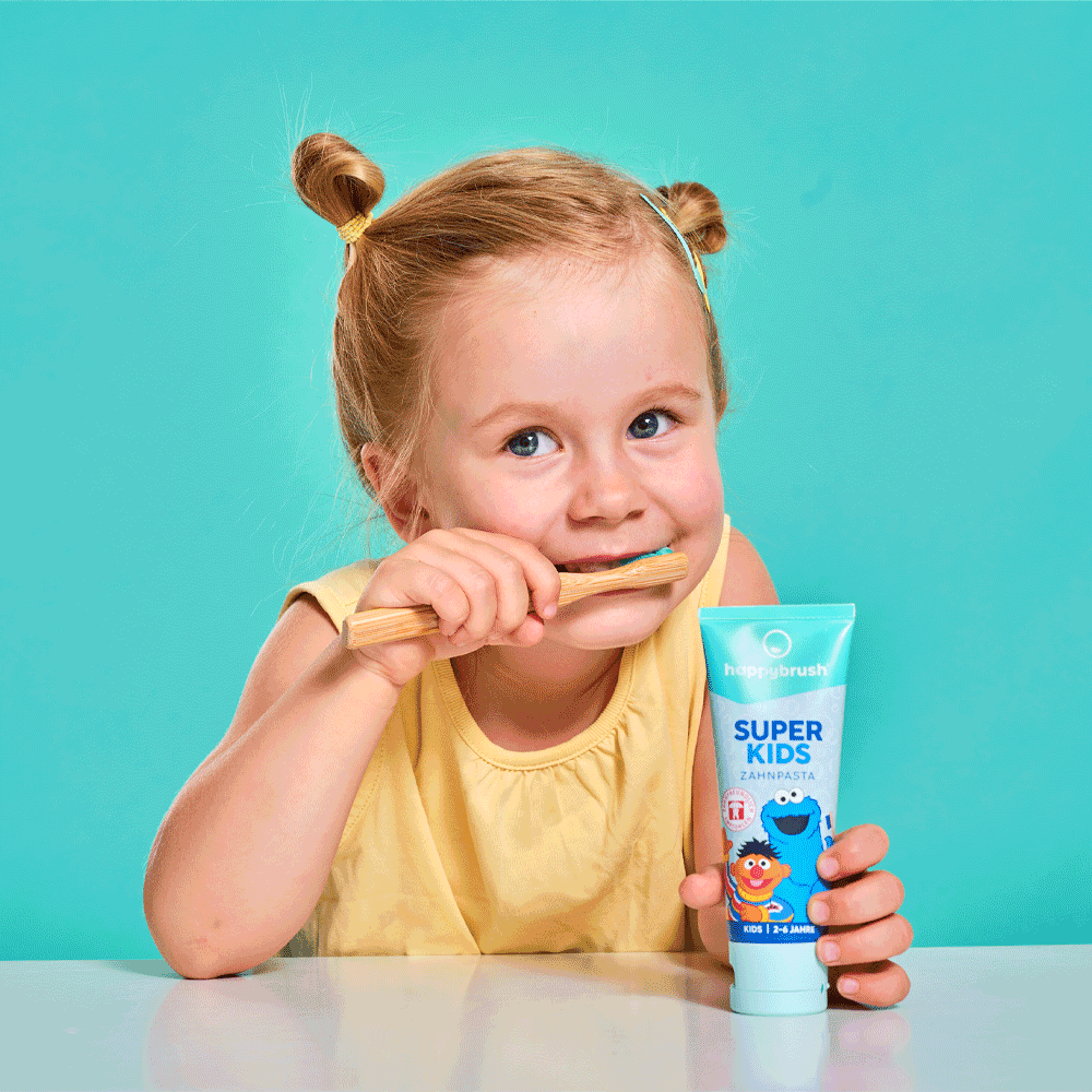Bild: happybrush Bambus Zahnbürste Kids ab 2 Jahren