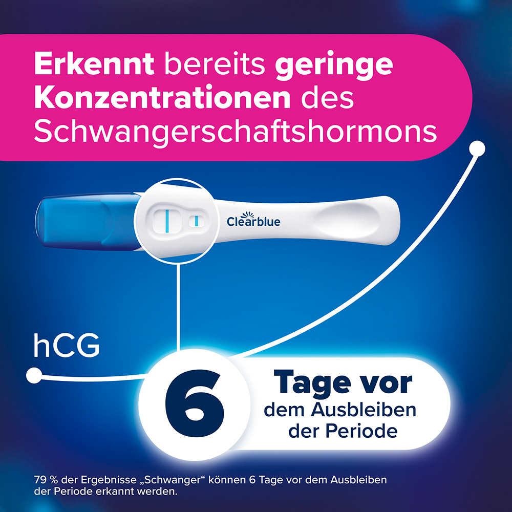 Bild: Clearblue Schwangerschaftsfrühtest