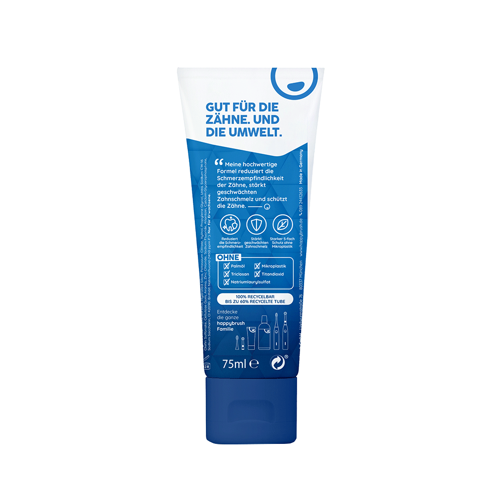 Bild: happybrush Sensimed Zahnpasta Sensitive Care Zahnschmelzschutz 
