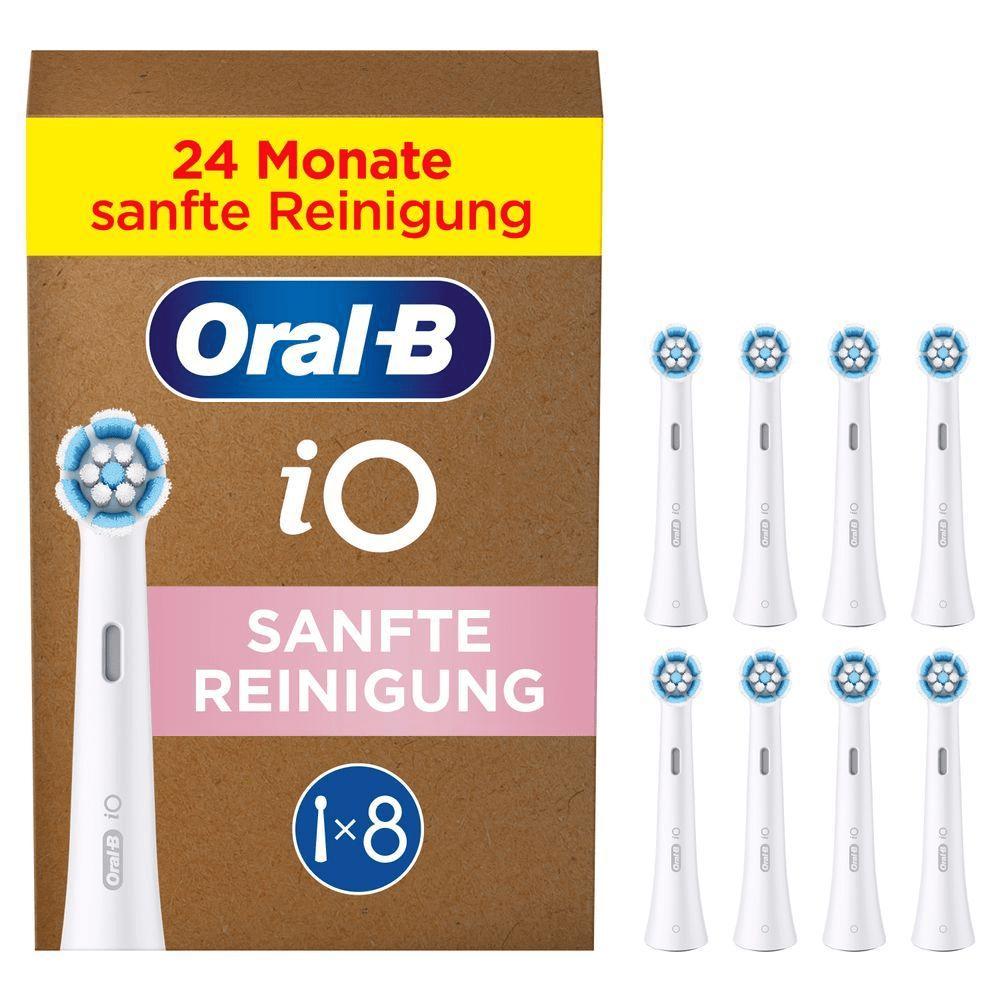 Bild: Oral-B iO Sanfte Reinigung Aufsteckbürsten, Weiß 