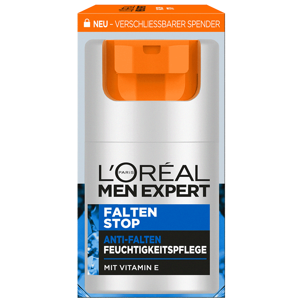 Bild: L'ORÉAL PARIS MEN EXPERT Falten Stop Anti-Falten Feuchtigkeitspflege