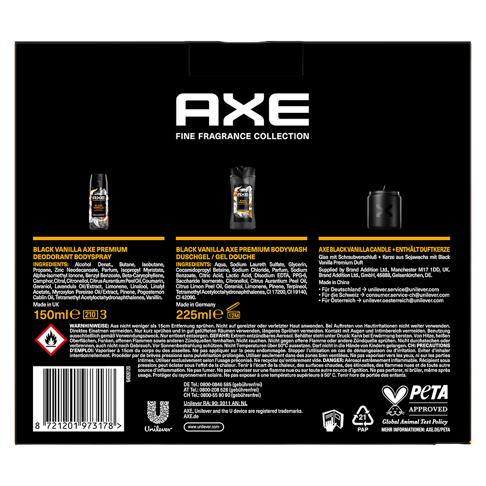 Bild: AXE Geschenkset Black Vanilla