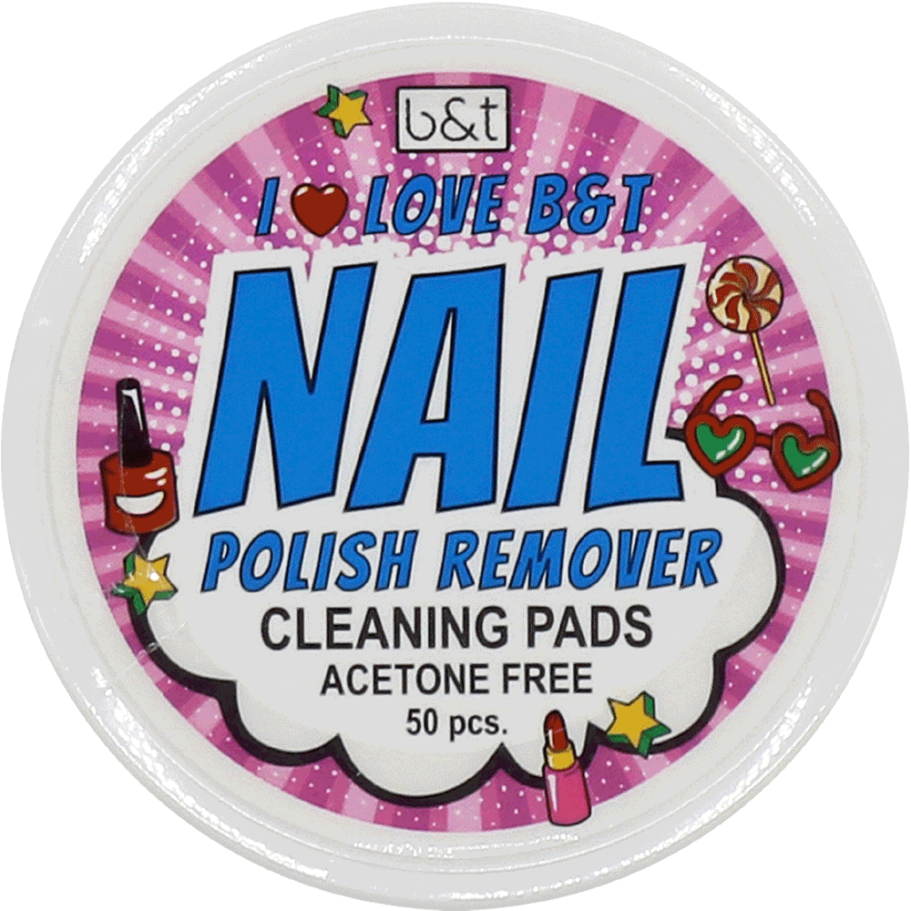 Bild: b&t Nagellackentferner Pads i love B&T