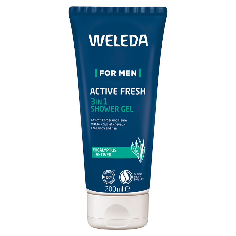 Bild: WELEDA MEN 3In1 Duschgel Active Fresh 