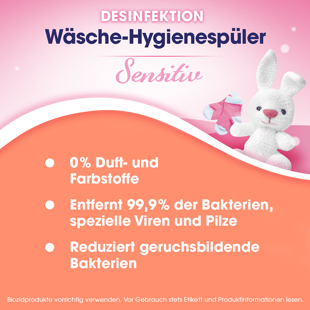 Bild: SAGROTAN Wäsche Hygienespüler Sensitiv