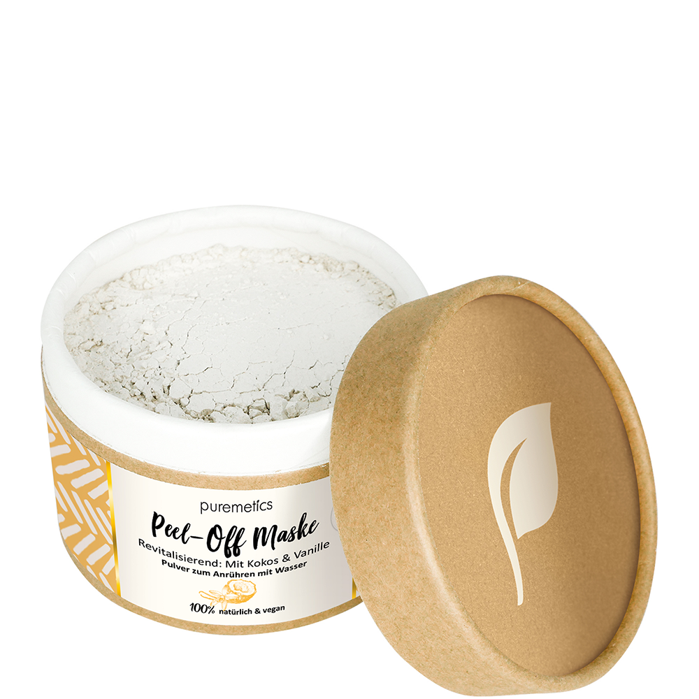 Bild: puremetics Peel-Off Gesichtsmaske Revitalisierend Cocos & Vanille