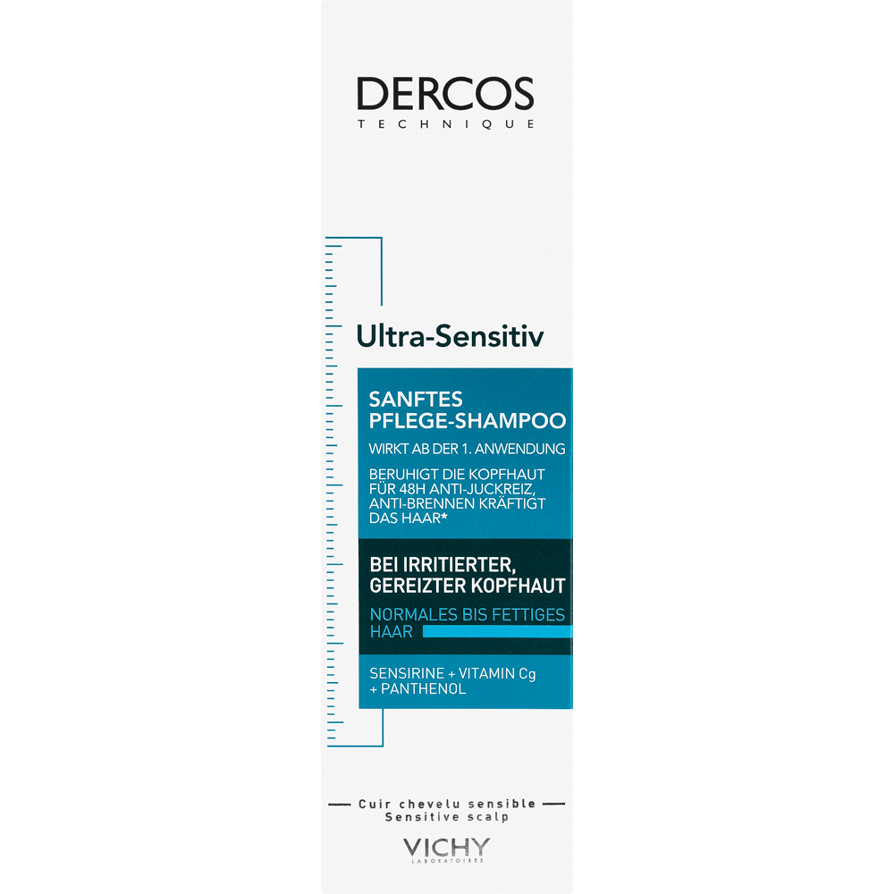 Bild: Vichy Dercos Ultra-Sensitiv Sanftes Pflege Shampoo für normale bis fettiges Haar