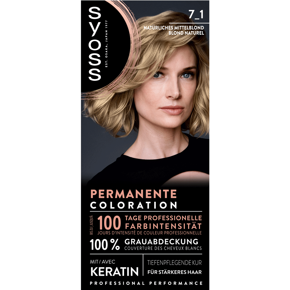 Bild: syoss Permanente Coloration Natürliches Mittelblond