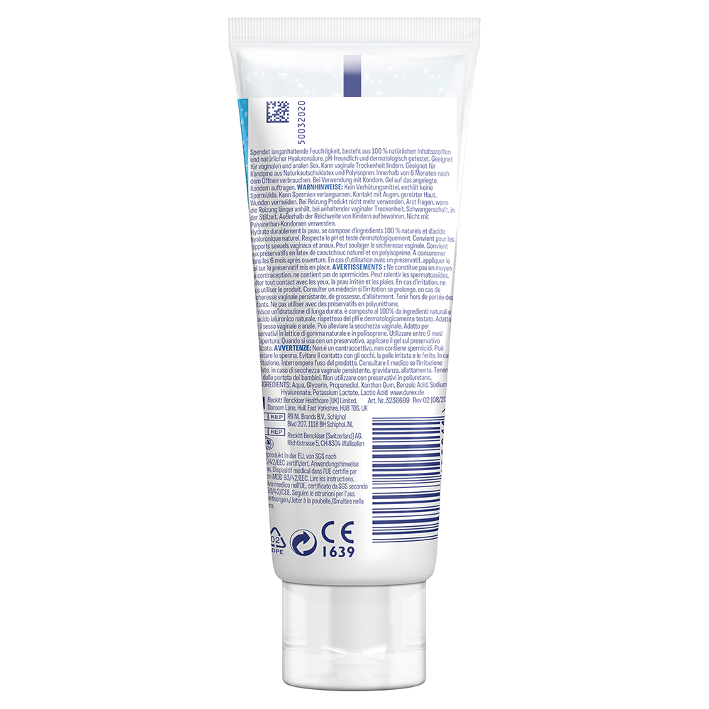 how to use garter belt durex® Naturals Extra Sensitiv Gleitgel 3x100 ml main image 1
