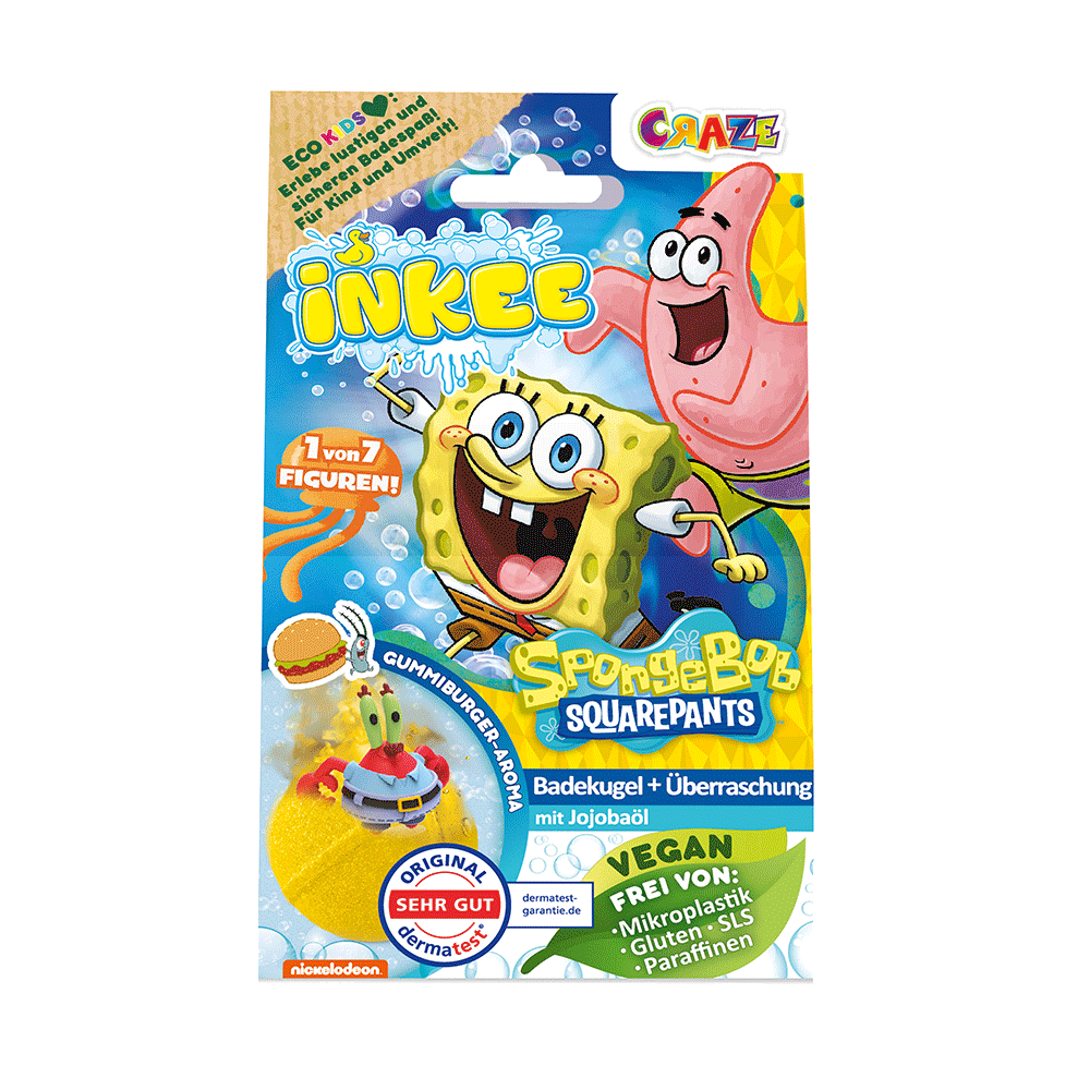 Bild: Craze Inkee Badekugel und Überraschung Spongebob
