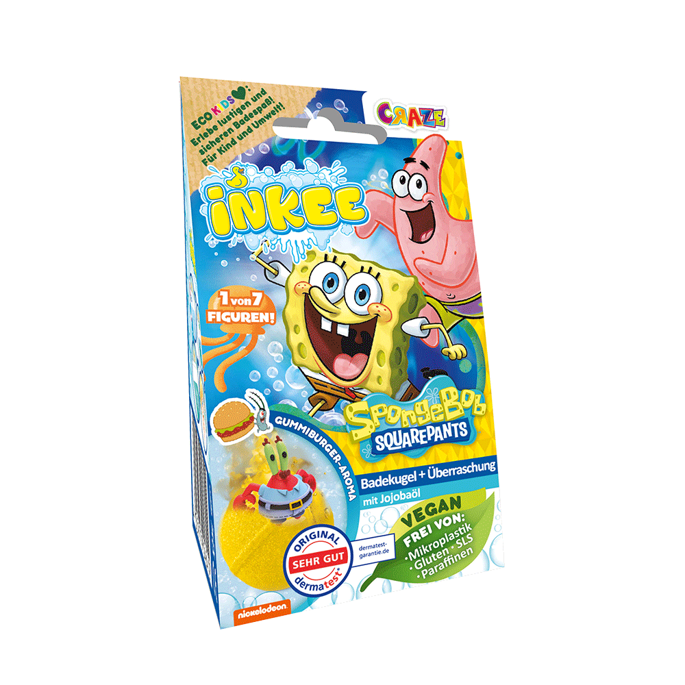Bild: Craze Inkee Badekugel und Überraschung Spongebob