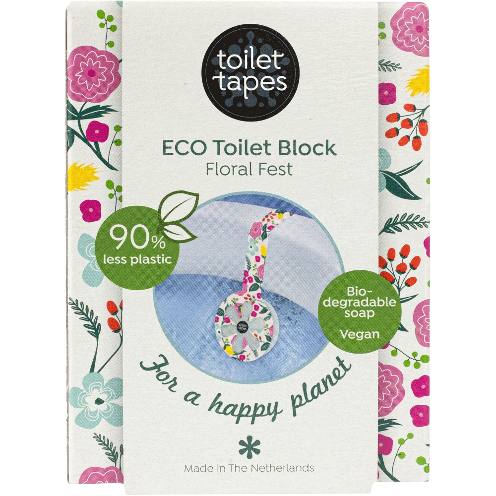 Bild: Toilet Tapes ECO Toilettenblock Floral Fest