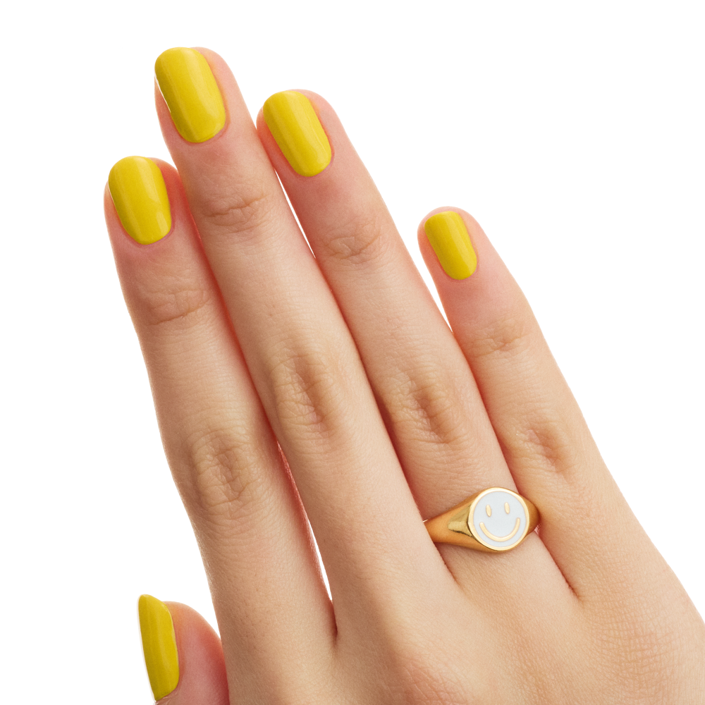 Bild: essence gel nail colour yellow THERE!