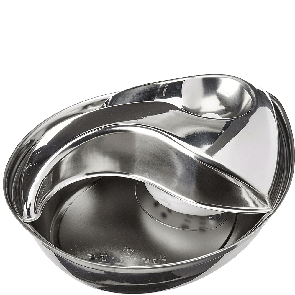 Bild: pioneer pet Edelstahl Trinkbrunnen Rain Drop Style